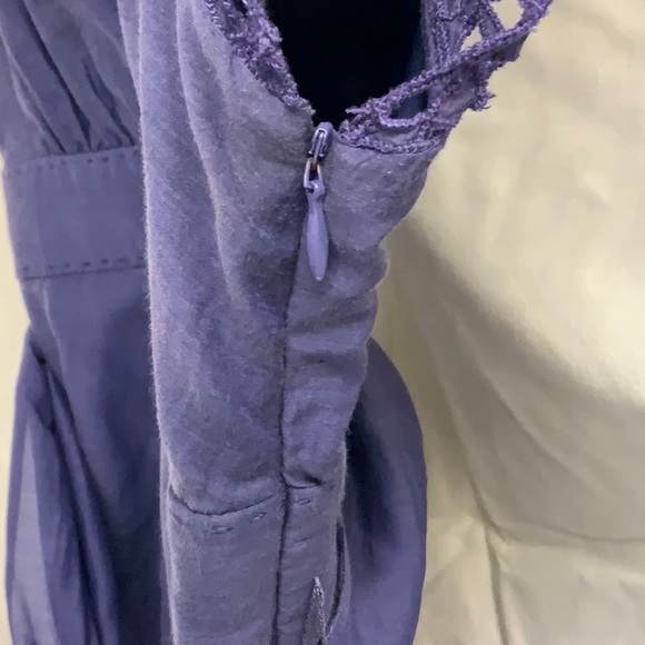 Elie Tahari Purple Lace and Embroidered Cocktail Dress - Picture 6 of 9